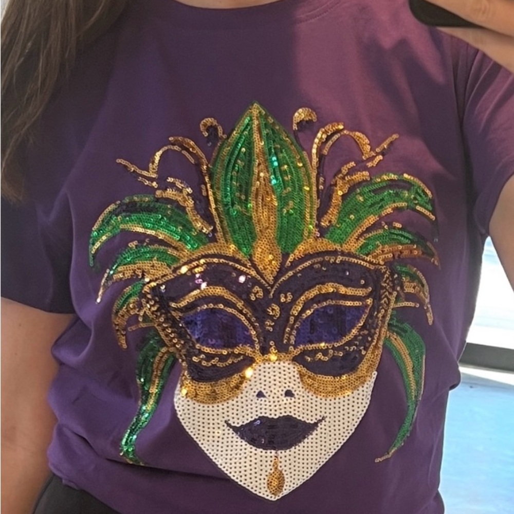 Mardi Gras Mask Tee